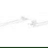 Mexen Arno cuier dublu pentru prosop, alb - 7020725-20