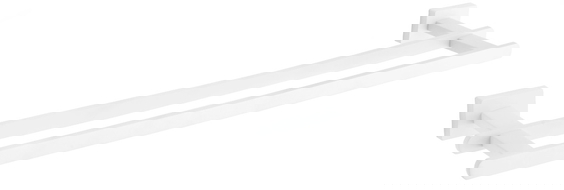 Mexen Arno kettős törölközőtartó, fehér - 7020725-20