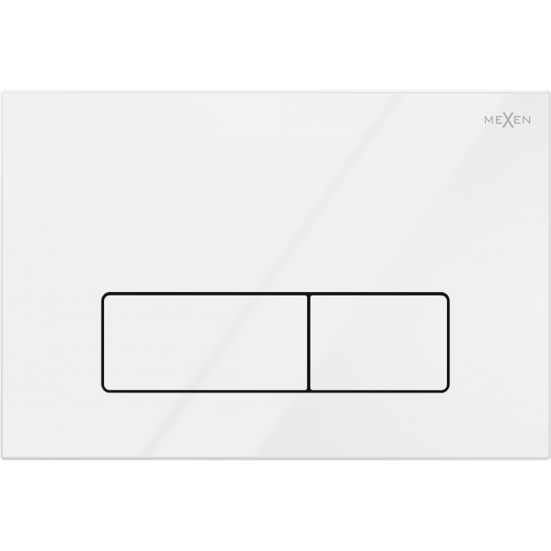 Mexen Fenix 13 karcsú öblítőgomb, fényes fehér - 601300