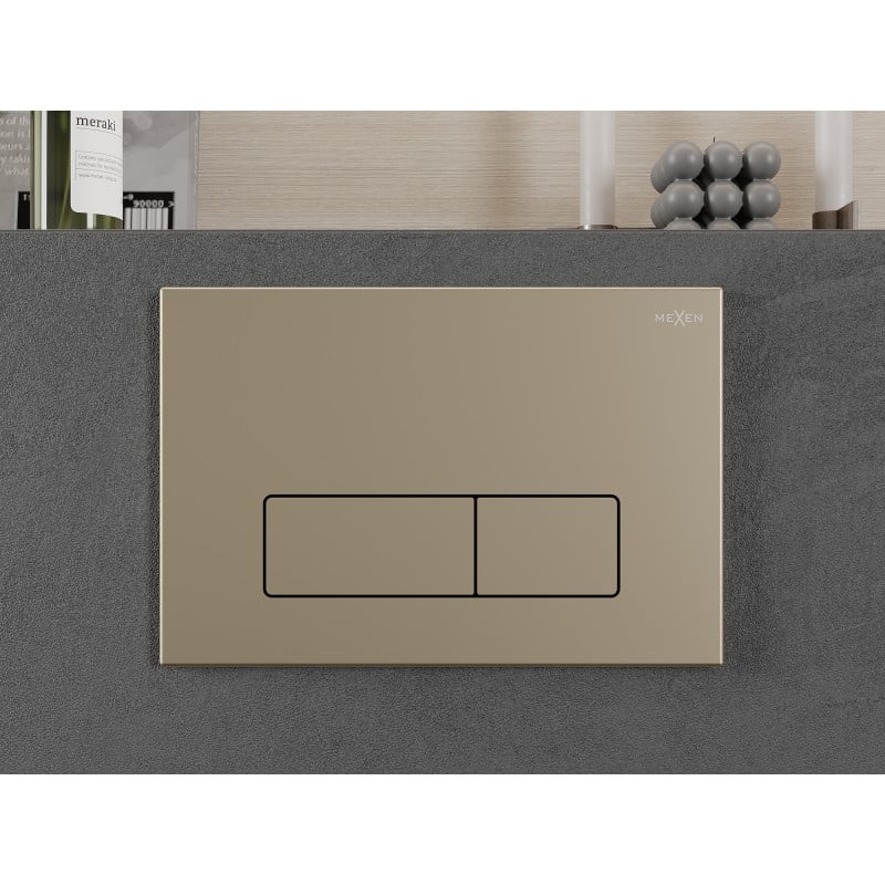 Mexen Fenix 13 Slim öblítőgomb, pezsgő arany - 601304