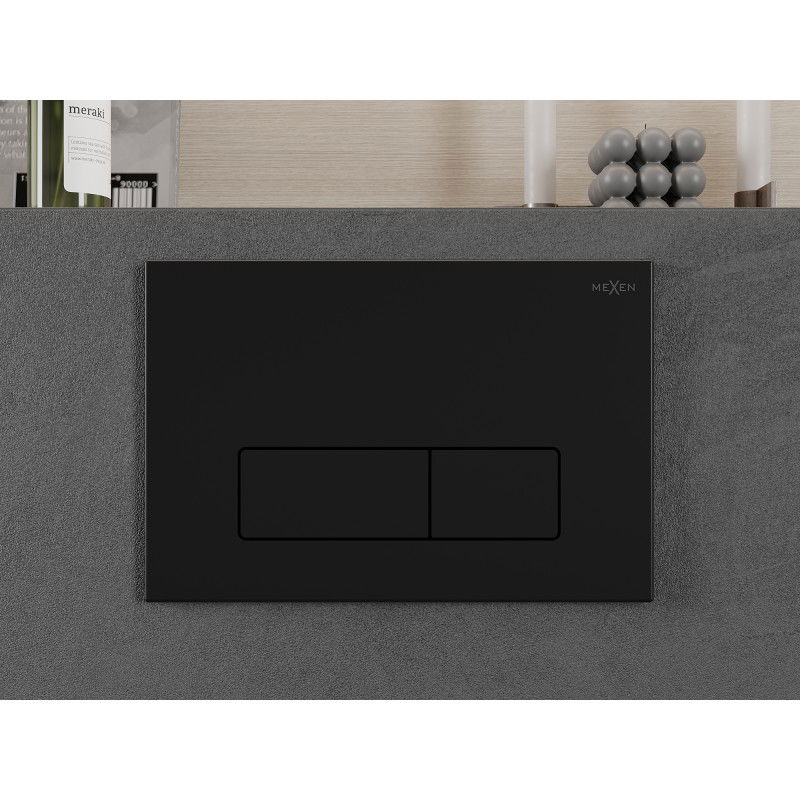 Mexen Fenix 13 buton de spălare Slim, negru mat - 601303