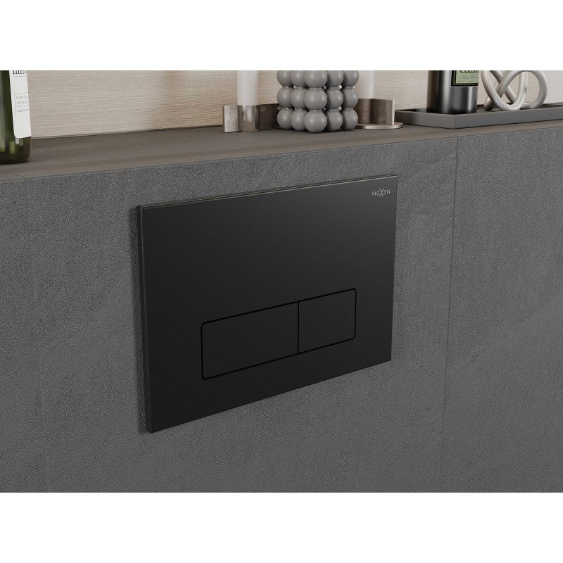 Mexen Fenix 13 buton de spălare Slim, negru mat - 601303