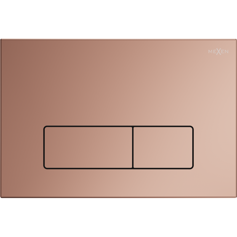 Buton de spălare Mexen Fenix 13 Slim, aur roz - 601305