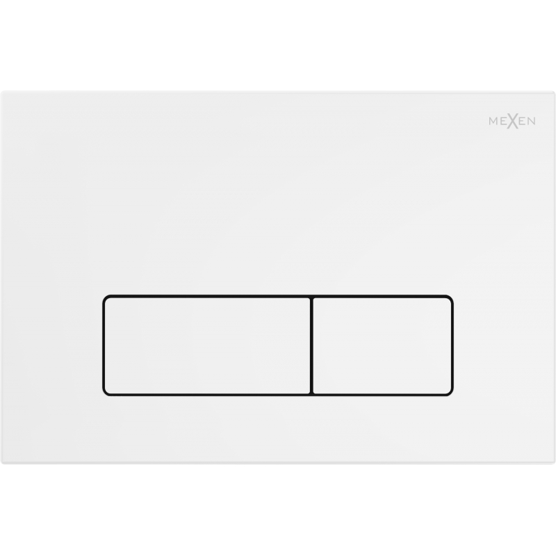 Mexen Fenix 13 Slim öblítő gomb, fehér matt - 601320