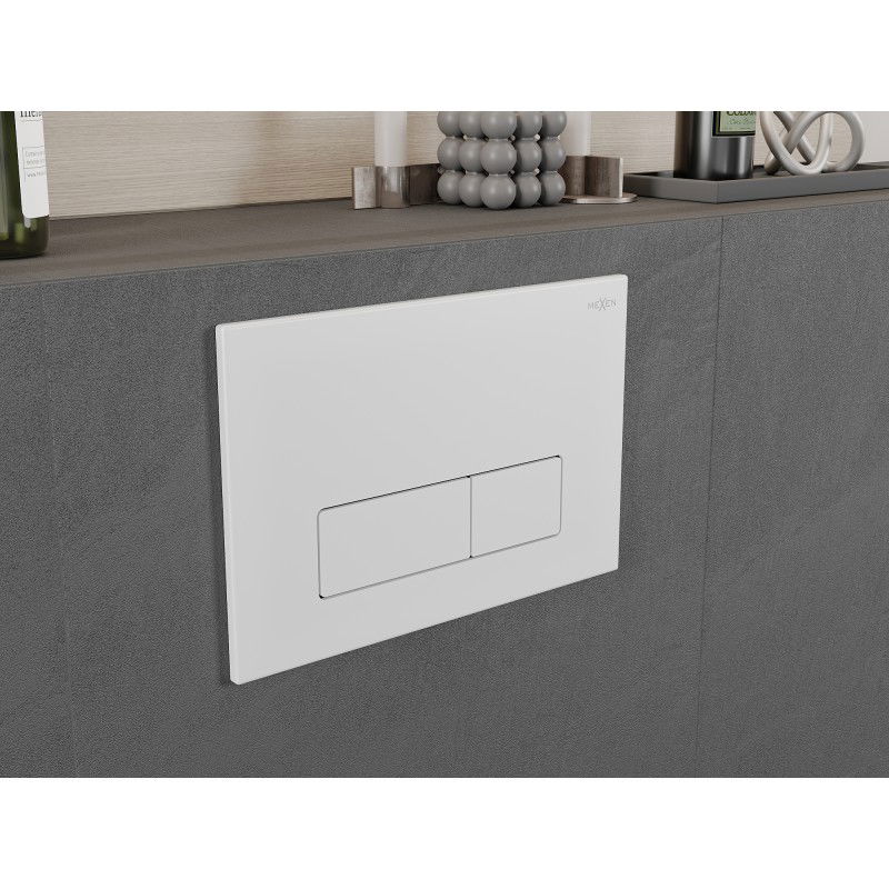 Mexen Fenix 13 buton de spălare Slim, alb mat - 601320