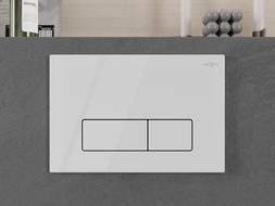 Mexen Fenix 13 karcsú öblítőgomb, fényes fehér - 601300