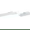 Mexen Arno raft de sticlă suspendat, Albă - 7020737-20