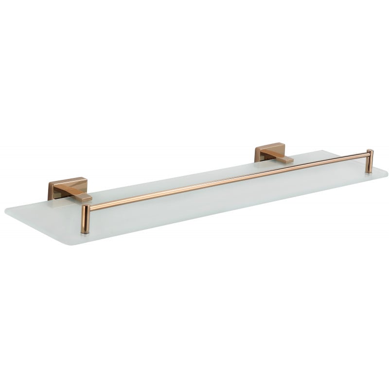 Mexen Arno raft de perete din sticlă, aur roz - 7020737-60