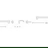 Mexen Lea cuier pentru prosop, Crom - 7026024-00