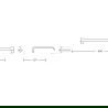 Mexen Lea cuier dublu pentru prosoape, Aurie - 7026025-50