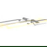 Mexen Lea dupla törölköző fogas, Arany - 7026025-50