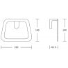 Mexen Lea cuier pentru prosop, Aurie - 7026032-50