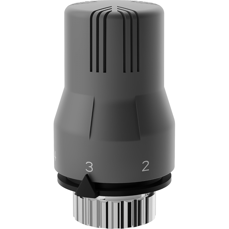 Mexen Uni-Term radiátoros termosztatikus fej, antracit - W908-002-66