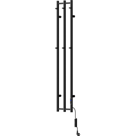 Mexen Pino elektromos törölközőtartós radiátor 1405 x 242 mm, 200 W, fekete - W301-1405-242-00-70