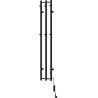 Mexen Pino elektromos törölközőtartós radiátor 1405 x 242 mm, 200 W, fekete - W301-1405-242-00-70
