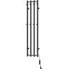 Mexen Pino elektromos radiátor törölközőtartókkal 1405 x 347 mm, 250 W, fekete - W301-1405-347-00-70