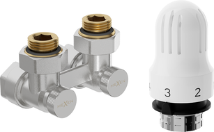 Mexen G04 set termostatic cu două țevi DN50, unghiular 1/2"x16 mm, nichel - W911-016-948-01