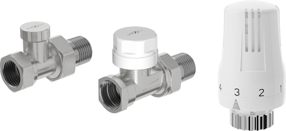 Mexen G01 termosztatikus készlet, egyenes, nikkel - W914-012-918-01