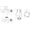 Mexen G01 set termostatic drept, nichel - W914-012-918-01