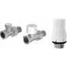 Mexen G02 set termostatic drept, nichel - W914-012-928-01