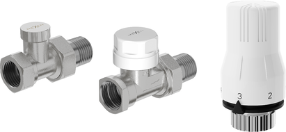 Mexen G02 termosztatikus készlet egyenes, nikkel - W914-012-928-01