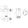 Mexen G02 set termostatic drept, nichel - W914-012-928-01