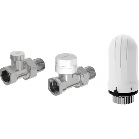 Mexen G03 set termostatic drept, nichel - W914-012-938-01