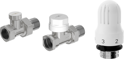 Mexen G04 set termostatic drept, nichel - W914-012-948-01