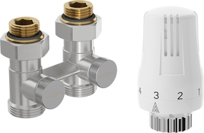 Mexen G01 kétcsöves termosztatikus készlet DN50, egyenes 1/2"x3/4", nikkel - W912-012-918-01