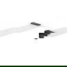 Mexen Lea raft de perete din sticlă, negru - 7026037-70