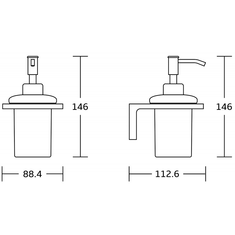 Mexen Lea dozator săpun, crom - 70260388-00