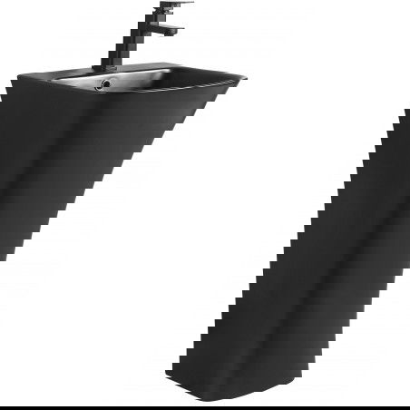 Mexen Nel szabadon álló mosdó 45 x 44 cm, fekete matt - 26134570