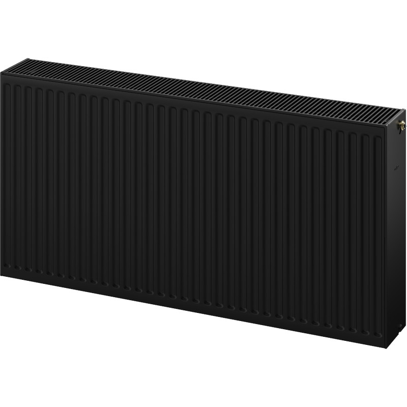Mexen CC33 300 x 2400 mm-es lapradiátor, alsó középső csatlakozás, 3202 W, fekete - W6C33-030-240-70