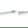 Mexen Pavo raft de sticlă suspendat, Crom - 7030437-00
