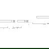 Mexen Pavo raft de sticlă suspendat, auriu - 7030437-50
