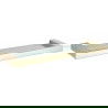 Mexen Pavo raft de sticlă suspendat, Aurie - 7030437-50