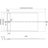 Mexen Amon duș prost rectangular SMC 150 x 80 cm, alb - 4F108015
