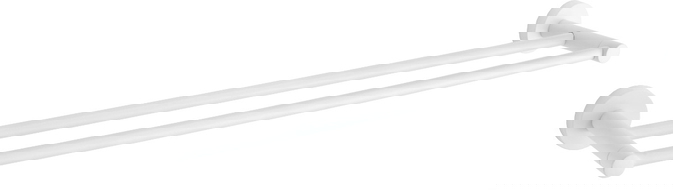 Mexen Remo cuier dublu pentru prosoape, alb - 7050725-20