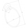 Mexen Remo cuier pentru prosop, Roz-auriu - 7050732-60