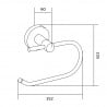 Mexen Remo suport pentru hârtie igienică, Albă - 70507333-20