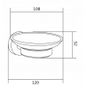 Mexen Remo Suport pentru săpun, Roz-auriu - 7050739-60