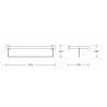 Mexen Vox suport pentru prosop, negru - 707020-70