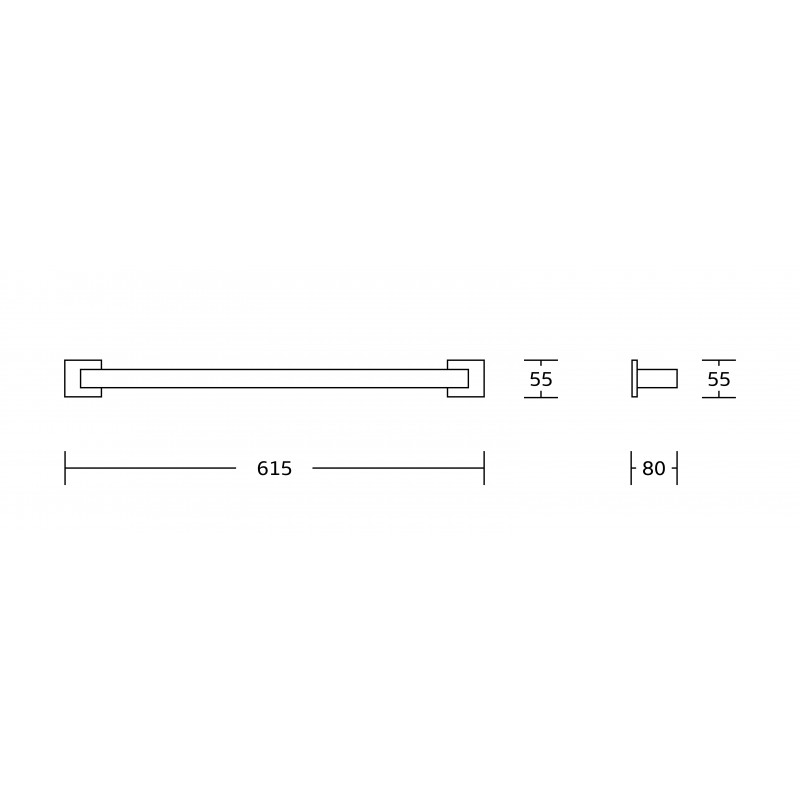 Mexen Vox cuier pentru prosop, negru - 707024-70