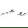 Mexen Vox suport dublu pentru prosop, crom - 707025-00