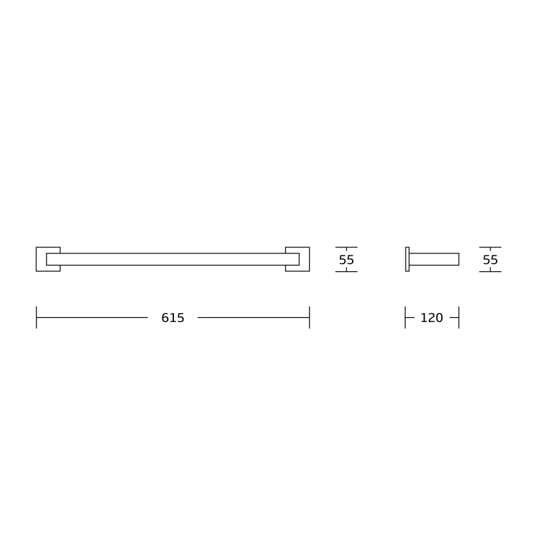 Mexen Vox cuiere dublu pentru prosop, auriu periat - 707025-55