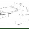 Mexen Vox suport săpun, negru - 707039-70