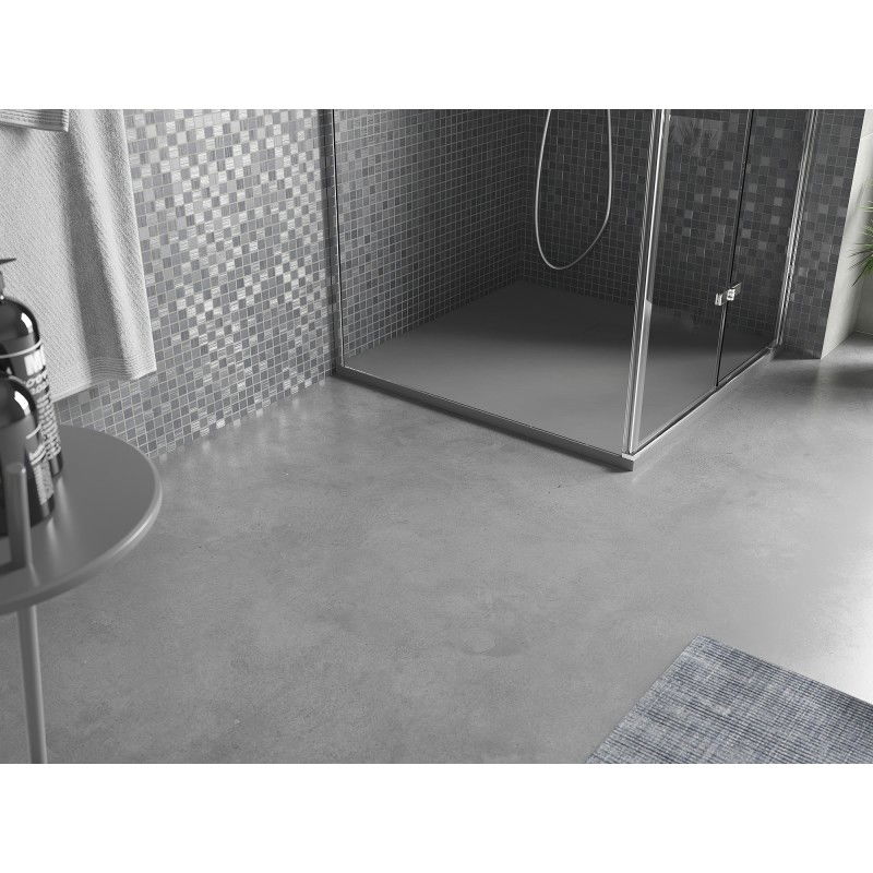 Mexen Bert négyzet alakú zuhanytálca SMC 90 x 90 cm, szürke - 4K619090