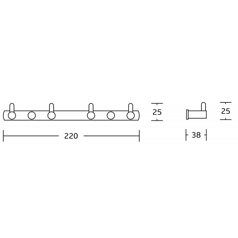 Mexen cârlig cvadruplu pentru prosop, auriu - 709164-50