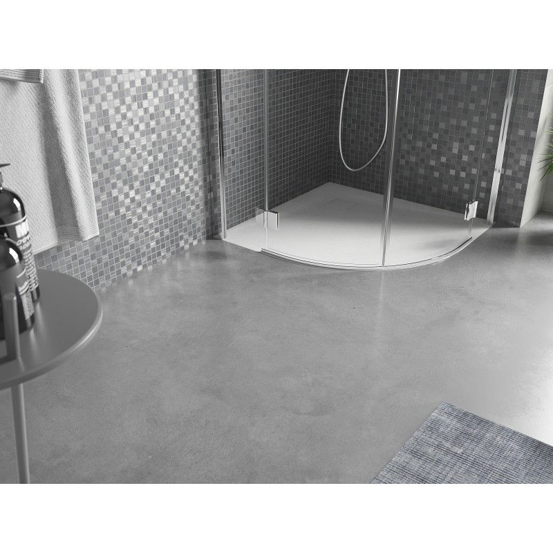 Mexen Bert félköríves SMC zuhanytálca 90 x 90 cm, fehér - 4KR109090