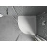 Mexen Bert cabina de duș semicirculară SMC 90 x 90 cm, albă - 4KR109090